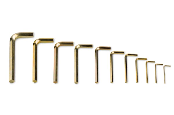 11 pc Metric L-Shaped Hex Wrench Set