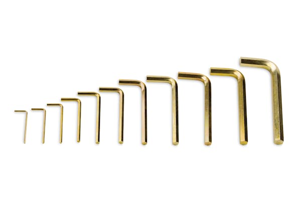 11 pc Metric L-Shaped Hex Wrench Set