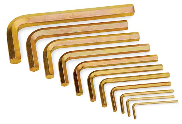 11 pc Metric L-Shaped Hex Wrench Set