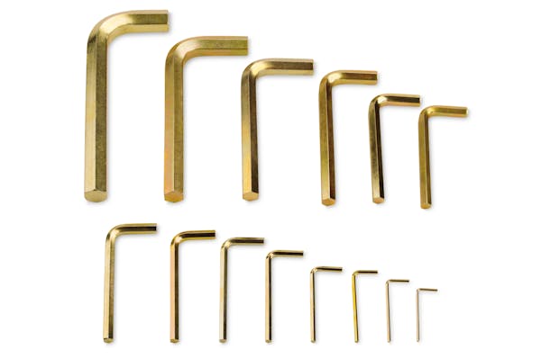 14 pc Metric L-Shaped Hex Wrench Set (2–19 mm)