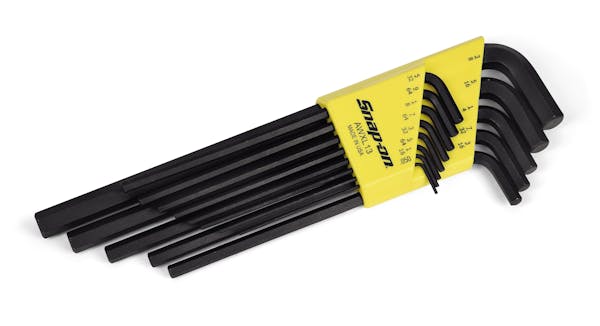 13 pc SAE Extra-Long L-Shaped Hex Key Set (0.05-3/8")