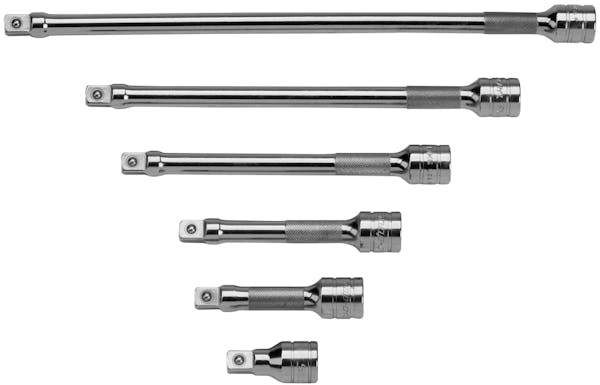 6 pc 3/8" Drive Knurled Extension Set