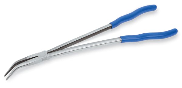 Extra-Long-Neck 45° Bent Needle Nose Pliers (Blue-Point®)