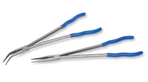 2 pc Extra-Long-Neck Needle Nose Pliers Set (Blue-Point®)