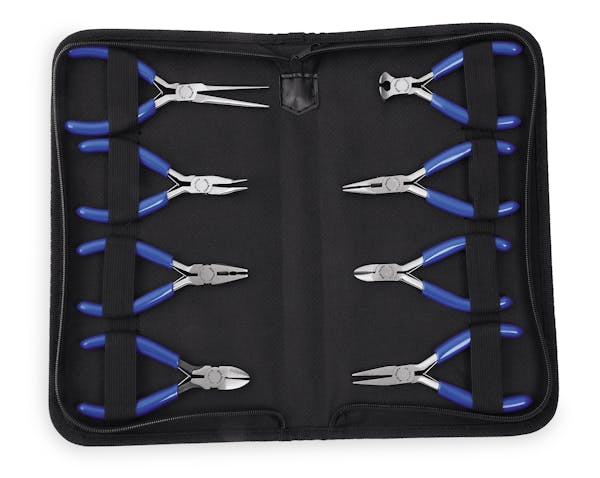 8 pc Vinyl Grip Miniature Pliers and Cutters Set(Blue-Point®)