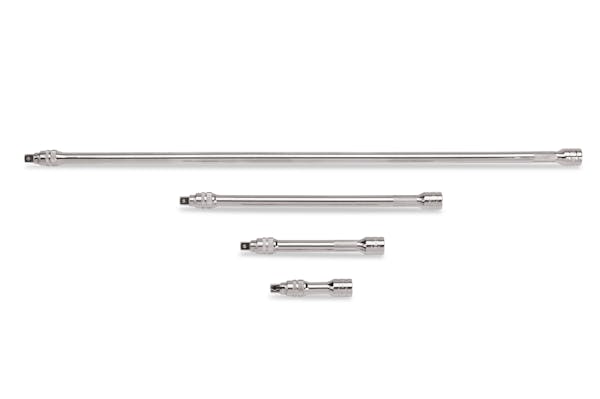 4 pc 3/8" Drive Quick-Release Locking Knurled Extension Set