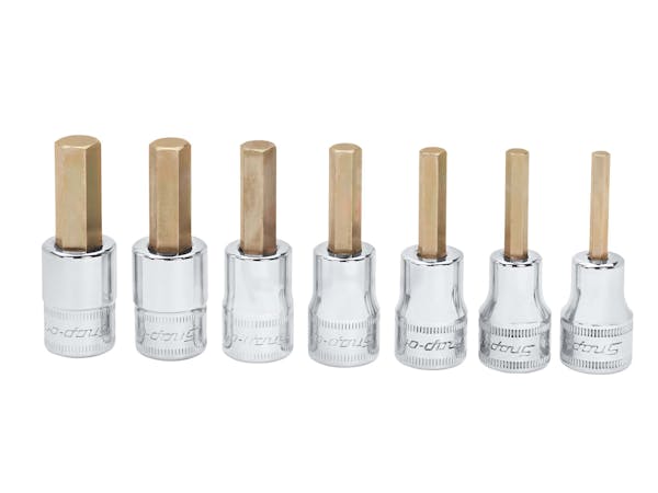 7 pc 3/8" Drive Metric Hex Bit Socket Set (4-10 mm)