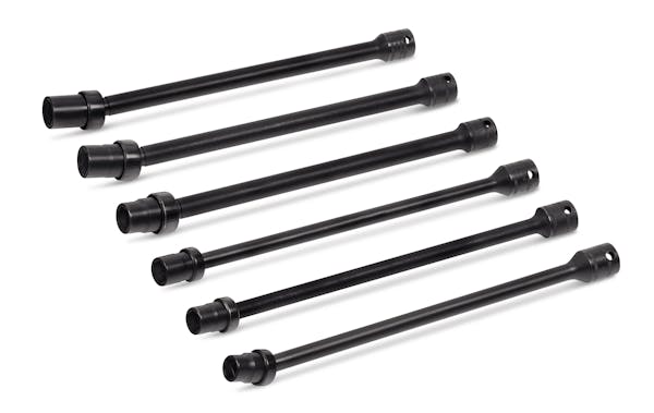 6 pc 3/8" Drive 6-Point Metric Swivel Ball Extension Socket Set (10-15 mm)
