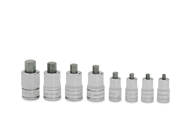 8 pc Combination Drive SAE Hex Bit Stubby Socket Driver Set (1/8-3/8")