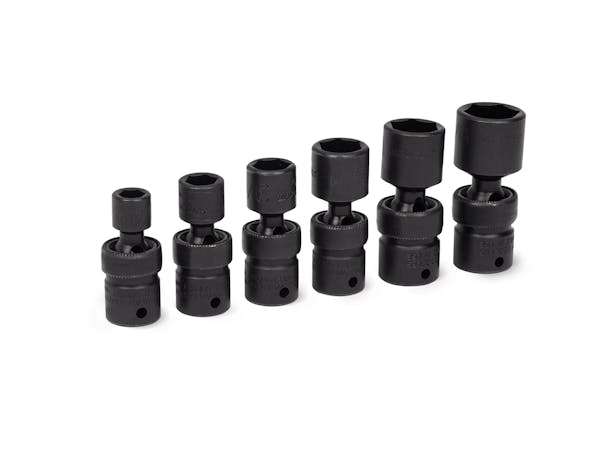 6 pc 1/4" Drive 6-Point SAE Flank Drive® Shallow Impact Swivel Socket Set (1/4–9/16") 3 6 pc 1/4" Drive 6-Point SAE Flank Drive® Shallow Impact Swivel Socket Set (1/4–9/16")