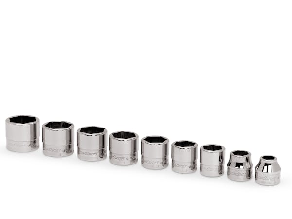 9 pc 3/8" Drive 6-Point Metric Flank Drive® Low Profile Socket Set