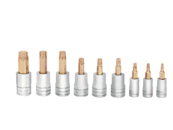 9 pc Combination Drive TORX® Bit Heavy-Duty Removal Socket Set