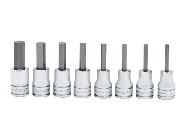 8 pc 3/8" Drive SAE Standard Hex Bit Socket Set (1/8-3/8")