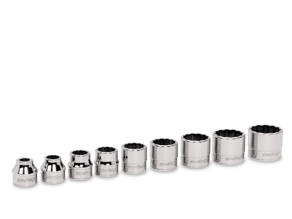 9 pc 3/8" Drive 12-Point SAE Flank Drive® Low-Profile Socket Set 3 9 pc 3/8" Drive 12-Point SAE Flank Drive® Low-Profile Socket Set