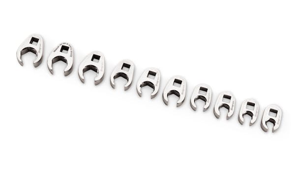 10 pc 3/8" Drive 6-Point Metric Flank Drive® Flare Nut Crowfoot Wrench Set (10–19 mm)