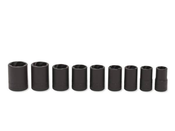 9 pc 3/8" Drive Metric/SAE Shallow Twist Impact Socket Set (Blue-Point®)