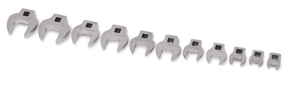 11 pc 3/8" Drive SAE Open-End Crowfoot Wrench Set (3/8-1")