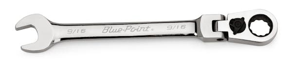 9/16" 12-Point SAE 15° Offset Flex-Head Ratcheting Box/Open-End Wrench (Blue-Point®)