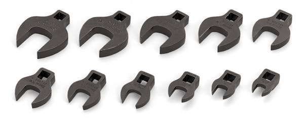11 pc 3/8" Drive SAE Open-End Crowfoot Wrench Set (3/8-1")