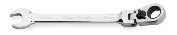 13 mm 12-Point Metric 15° Offset Flex-Head Ratcheting Box/Open-End Wrench (Blue-Point®)
