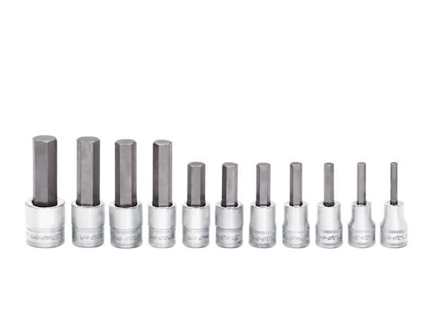 11 pc 3/8" Drive Metric Standard Hex Bit Socket Set (4-14 mm)