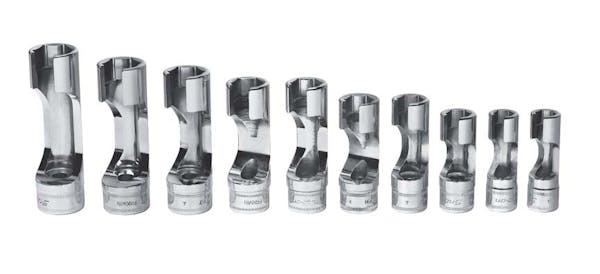 10 pc 3/8" Drive 6-Point Metric Flank Drive® Flare Nut Socket Set (10-19 mm)