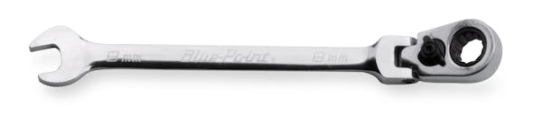 8 mm 12-Point Metric 15° Offset Flex-Head Ratcheting Box/Open-End Wrench (Blue-Point®)