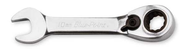 10 mm 12-Point Metric 15° Offset Short Ratcheting Combination Wrench (Blue-Point®)