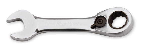 14 mm 12-Point Metric 15° Offset Short Ratcheting Combination Wrench (Blue-Point®)