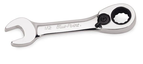1/2" 12-Point SAE 15° Offset Short Ratcheting Box/Open-End Wrench (Blue-Point®)