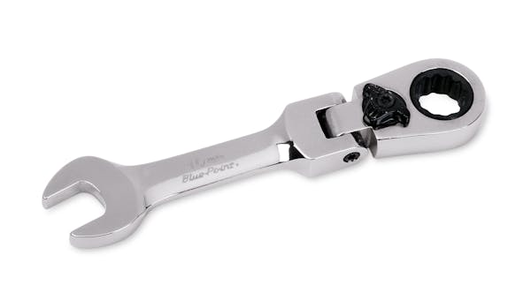 10 mm 12-Point Metric Midget 15° Offset Box Flex-Head Ratcheting Combination Wrench (Blue-Point®)