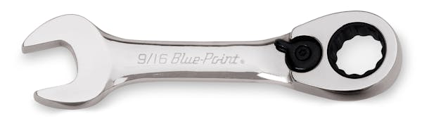 9/16" 12-Point SAE 15° Offset Short Ratcheting Box/Open-End Wrench (Blue-Point®)