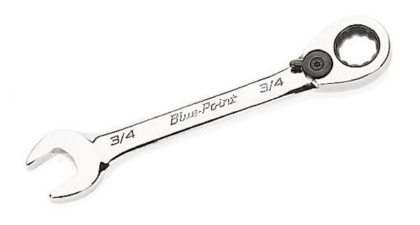 3/4" 12-Point SAE 15° Offset Short Ratcheting Box/Open-End Wrench (Blue-Point®)