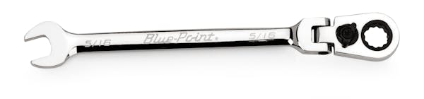 5/16" 12-Point SAE 15° Offset Flex-Head Ratcheting Box/Open-End Wrench (Blue-Point®)