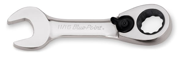 11/16" 12-Point SAE 15° Offset Short Ratcheting Box/Open-End Wrench (Blue-Point®)