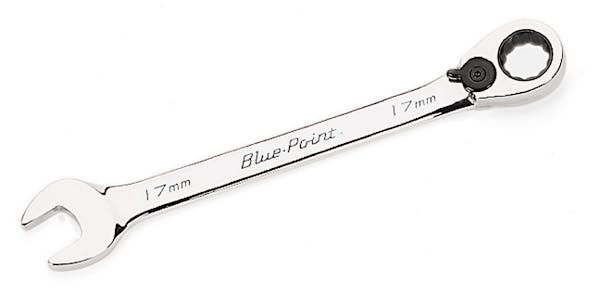 21 mm 12-Point Metric 15° Offset Ratcheting Combination Wrench (Blue-Point®)
