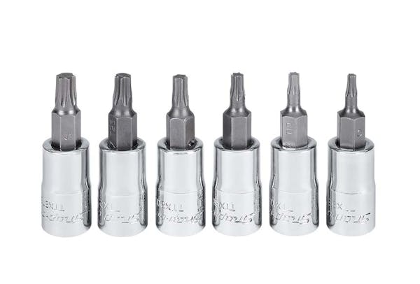 6 pc 1/4" Drive TORX® Standard Bit Socket Set