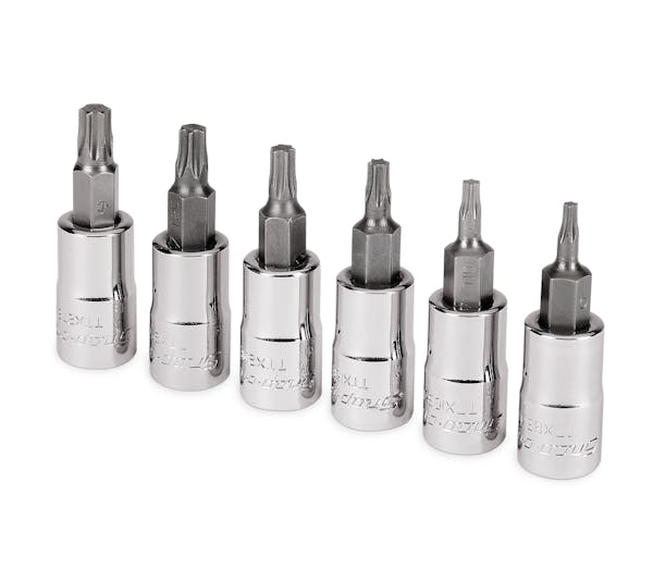 6 pc 1/4" Drive TORX® Standard Bit Socket Set