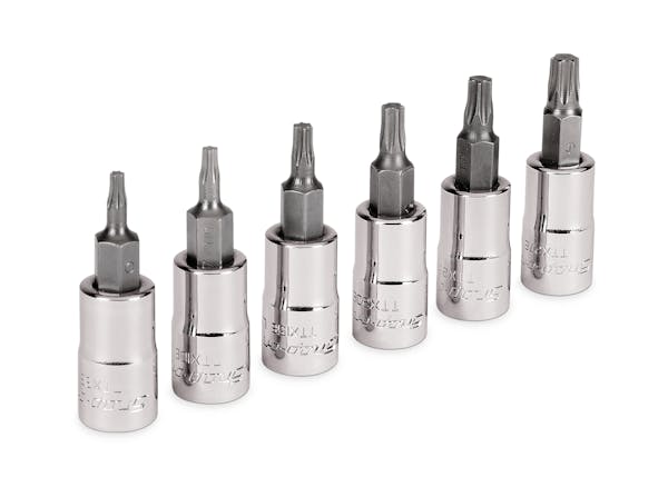 6 pc 1/4" Drive TORX® Standard Bit Socket Set 3 6 pc 1/4" Drive TORX® Standard Bit Socket Set