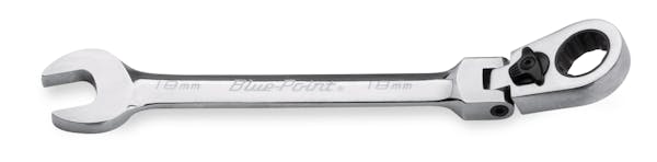18 mm 12-Point Metric 15° Offset Flex-Head Ratcheting Box/Open-End Wrench (Blue-Point®)
