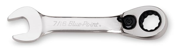 7/16" 12-Point SAE 15° Offset Short Ratcheting Box/Open-End Wrench (Blue-Point®)