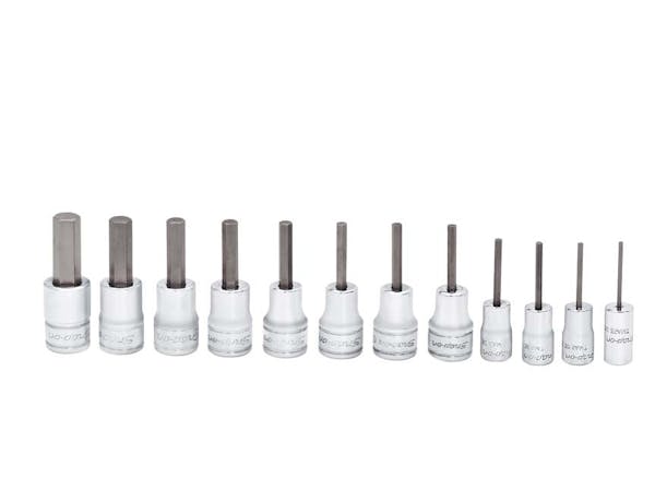 12 pc Combination Drive SAE Standard Hex Driver Bit Socket Set (1/16-3/8")