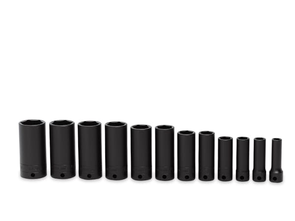 12 pc 3/8" Drive 6-Point SAE Flank Drive® Deep Impact Socket Set (5/16-1")
