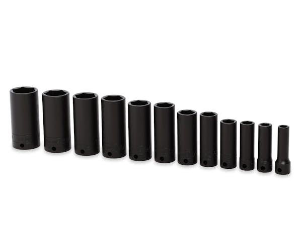 12 pc 3/8" Drive 6-Point SAE Flank Drive® Deep Impact Socket Set (5/16-1")