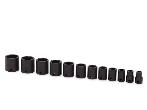 12 pc 3/8" Drive 6-Point SAE Flank Drive® Shallow Impact Socket Set (5/16-1")