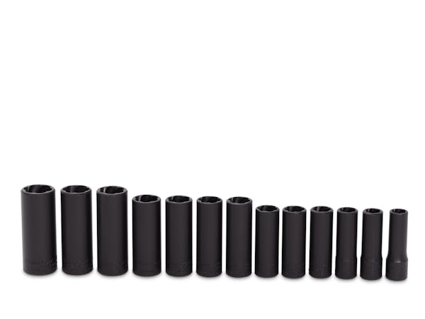 13 pc 3/8" Drive SAE/Metric Deep Twist Impact Socket Set (Blue-Point®)
