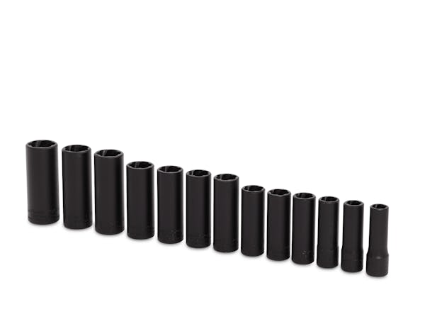 13 pc 3/8" Drive SAE/Metric Deep Twist Impact Socket Set (Blue-Point®)