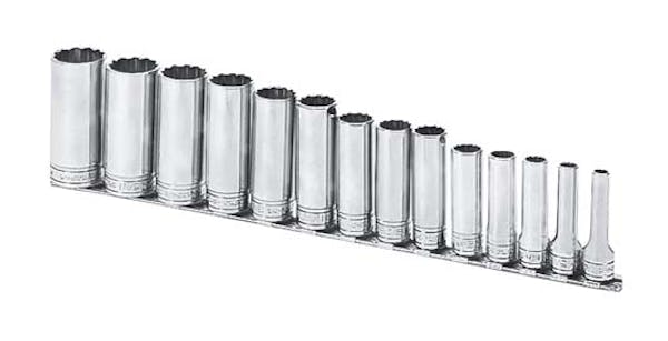14 pc 3/8" Drive 12-Point SAE Flank Drive® Deep Socket Set