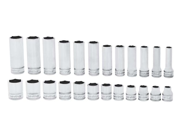24 pc 3/8" Drive 6-Point Metric Flank Drive® Shallow/Deep Combination Socket Set