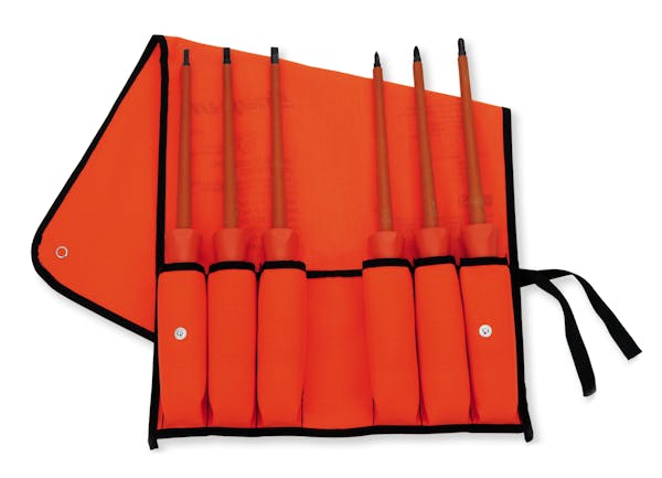 6 pc Non-Conductive Composite Slim Tip Combination Screwdriver Set